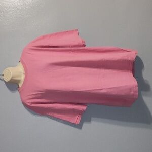 Pluma vintage heavy weight women's pink cotton size XL Tee shirt